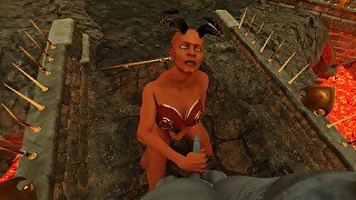 Scary VR - A blowjob from the Devil