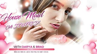 Darya & Brad - House maid gets stuffed