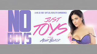 No Boys Just Toys - Sexy Alex Black Striptease & Masturbation