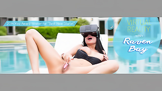 A Day By The Pool - Hottie Gets Off With Pink Vibrator in VR