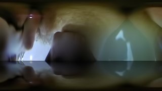 Hidden cam 360 VR film girl masturbating underwater