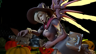 Witch Mercy Broomstick Grinding