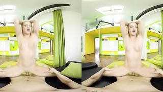 Big-ass blonde pounded in the hottest VR angle