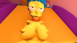 Simpsons Porn - Marge missionary pounding