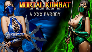 Mortal Kombat XXX Parody - Jade and Kitana Edenian Threesome VR
