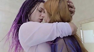 Nekokimiko And Mia Sanders Hot Lesbians Scene In Bathroom