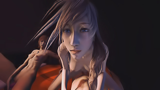 Final Fantasy - Lightning and Serah Double Team You - Part 2