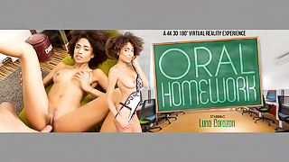 Oral Homework - Fucking Hot Brazilian Ebony Luna Corazon