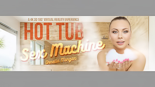 Hot Tub Sex Machine - Drilling Sexy Czech Brunette