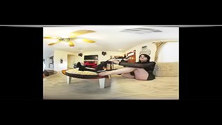 3D VR - Goddess Destiny Attempted Foot Worship - 4K ULTRA HD